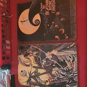 Nightmare before Christmas metal signs